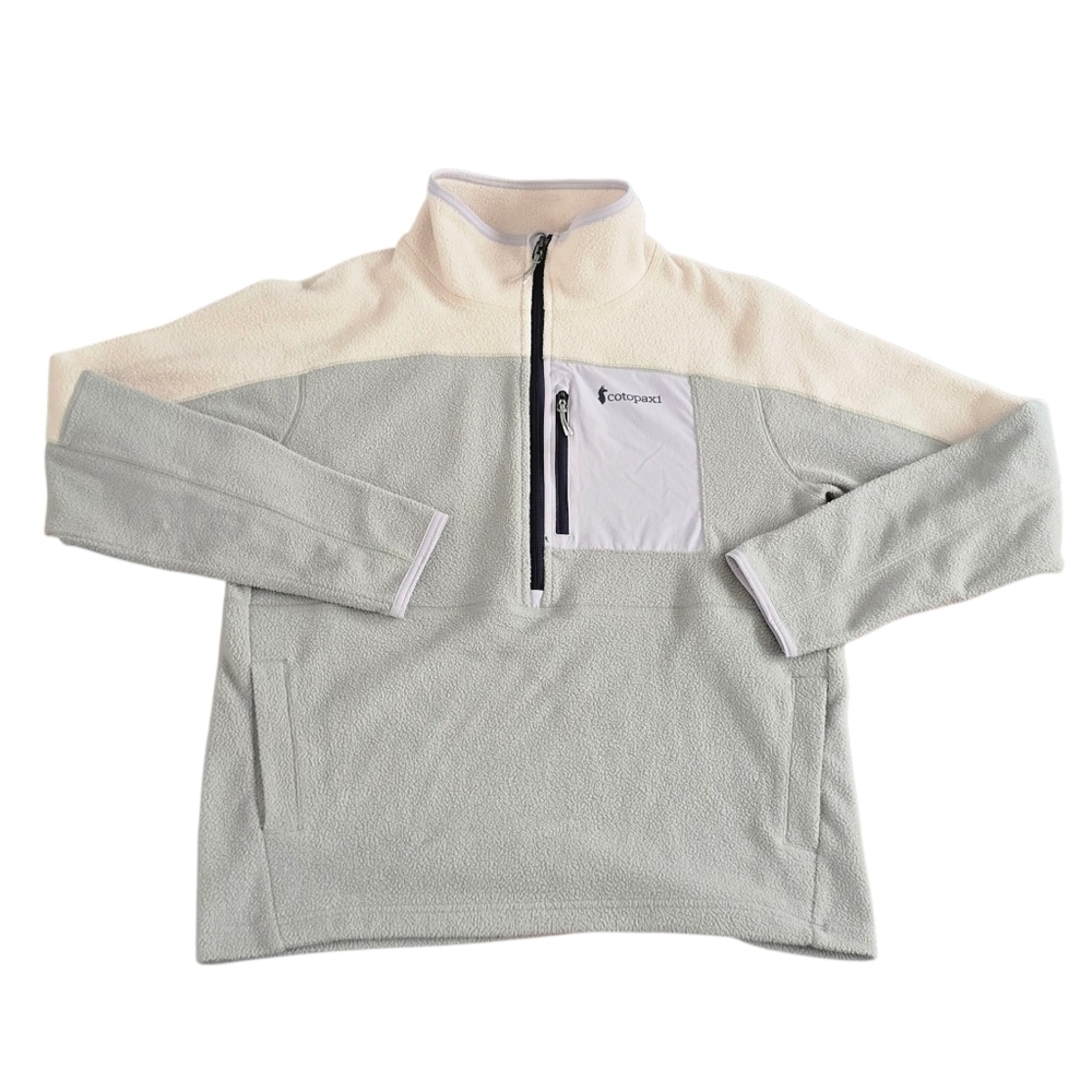 Cotopaxi Abrazo 1/2 Zip Cream and Brush Fleece Sweatshirt Jacket Size L
